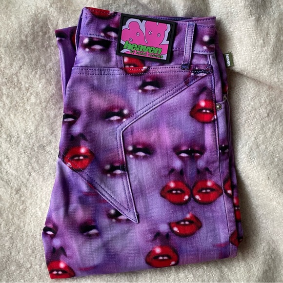 Bootcut ☁️ HEAVEN ⭐️ BY MARC jacobs☁️ Airbrushed denim - Picture 5 of 8